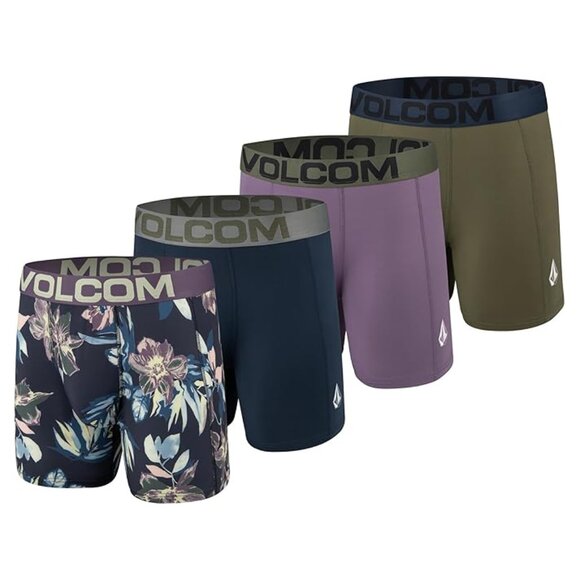 NWT Volcom Mens Boxer Briefs Poly Spandex Performance Boxer Briefs Underwear M - Picture 1 of 9